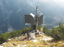 Lawinensprenganlage in 2.077 Metern Höhe am Benzeck