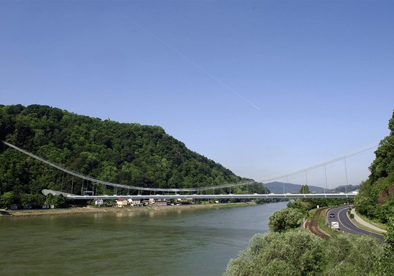 Visualisierung der Donaubrücke A 26